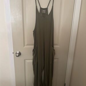 Free People Movement Jumpsuit - Olive Green M